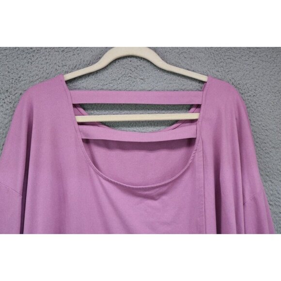 J.Jill Fit Crossover Back Purple Tee-Size 3X - Picture 8 of 8